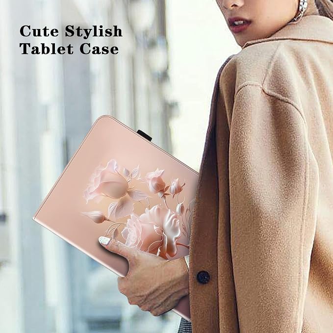 Case for Amazon Fire HD 10 and 10 Plus Tablet (13th/11th Generation 2023/2021 Release)PU Leather Slim Fit Folding Stand Cover - Brown Owl