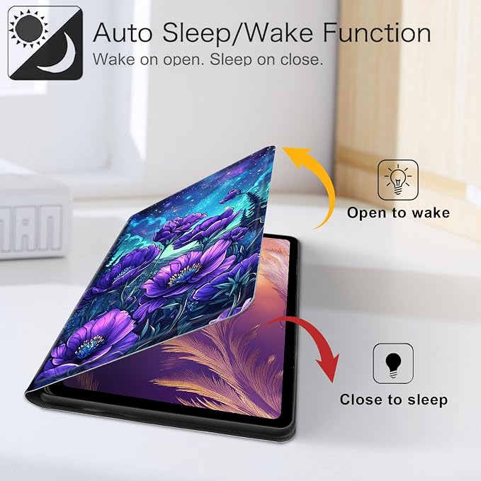 for iPad 11th Generation (A16 2025) 11 / iPad 10th Gen 10.9 2022 Case 360° Rotating PU Leather Stand Cover with Auto Sleep/Wake Shockproof TPU Backl Two Dragons Fighting