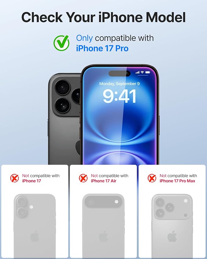 DOME GLASS Whitestone 2PACK EZ GLASS AR/Privacy for iPhone 17/16 Pro [Super Anti-Reflection &amp Anti-Spy] Full Coverage [Easy Install] Private Tempered Glass Screen Protector [2pack]