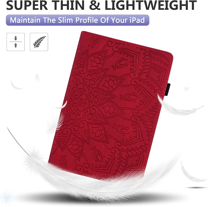 Dteck Wallet Case for Galaxy Tab S10+/S9+/S7 FE/S8+/S7 Plus 12.4 Tablet Premium PU Leather Folding Stand Auto Wake/Sleep Pen Holder Case with Hummingbirds