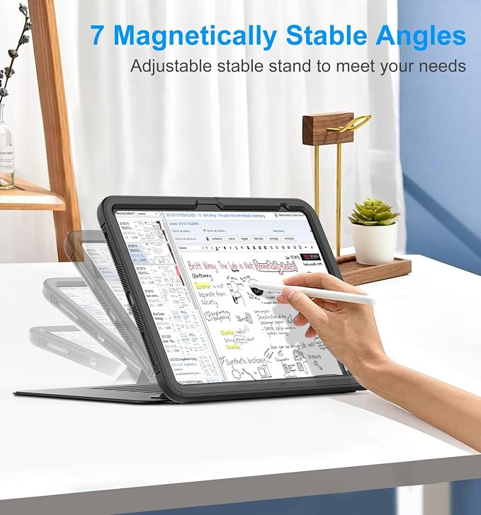 DAORANGE for iPad (A16) 11th Generation Case iPad 10th Gen Case Black | For iPad 11/10.9 Inch Case 2025/2022 Strong Magnetic Shockproof Case with Multi-Angle Stand Pen Holder Rugged &amp Durable