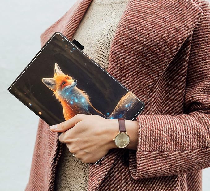 Case for Amazon Kindle Fire HD 8/Fire HD 8 Plus Tablet (12th/10th Generation 2024/2022/2020 Release) Slim PU Leather Cover with Card Slot &amp Auto Wake/Sleep African American Women