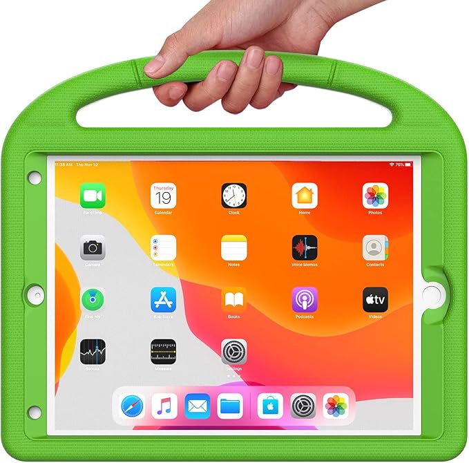 Kids Case for iPad 10.2 &amp 10.5 iPad 9th/8th/7th Generation 10.2 2021 2020 2019 Case with Screen Protector iPad Air 3rd Gen/Pro 10.5 inch Protective Cover with Handle Stand Black