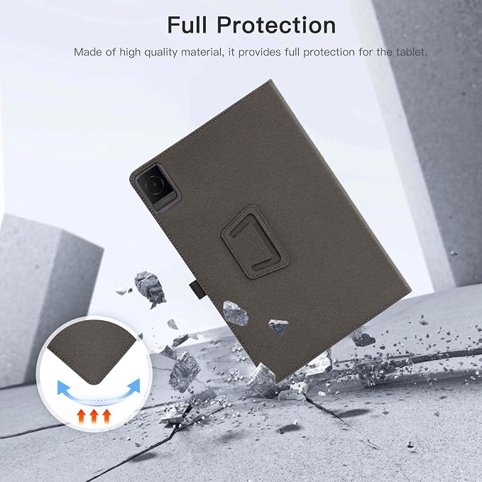 Tablet Case Cover for TCL TAB 10L Gen 4 Tablet 10.1-inchMulti-Viewing AnglesSlim Light Shell Stand Cover for TCL TAB 10L Gen 4 with Hand Strap&amp Pencil HolderBlack