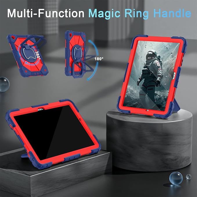 Auizotl Case for Samsung Galaxy Tab A11+/A9+ Plus 11 Inch with Screen Protector/Rotating Stand/Pen HolderMilitary Grade Shockproof Cover for Galaxy Tab A11 Plus /A9 Plus CasesBlack