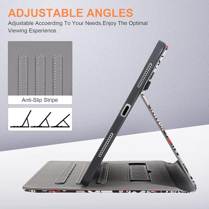 for iPad A16 Case 11 Inch 2025Cover for iPad 10th 11th Generation Case with Pencil HolderBlack