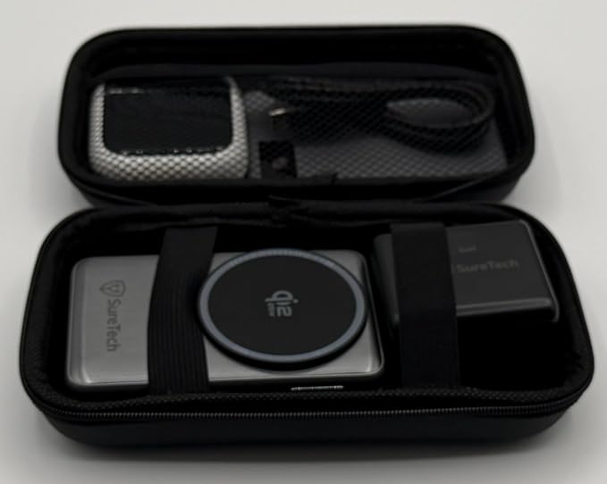 Travel Bundle (Wireless Charger Wall Charger and Travel Case)