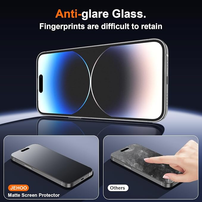 [2 Pack] Matte Privacy Glass Screen Protector Designed for iPhone 11 / iPhone XR Anti-Glare Anti-Fingerprint Install Frame 9H Tempered Glass