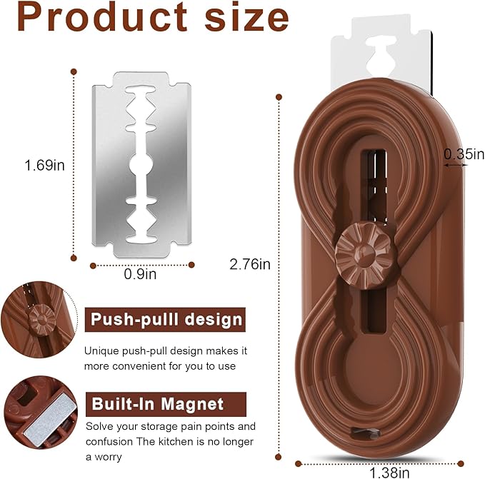 Sis-YaoLan Bread Lame Dough Scoring Knife, Bread Scoring Tool,Upgraded Retractable & Magnetic Design, Anti-Slip Handle Professional Sourdough Tool for Homemade Sourdough Bread with 5 Blades