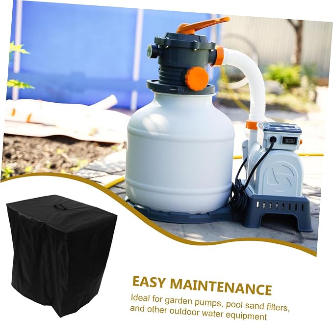 GANAZONO Outdoor Pool Filter Winter Cover Sump Pump Tarp Garden Filter Pump