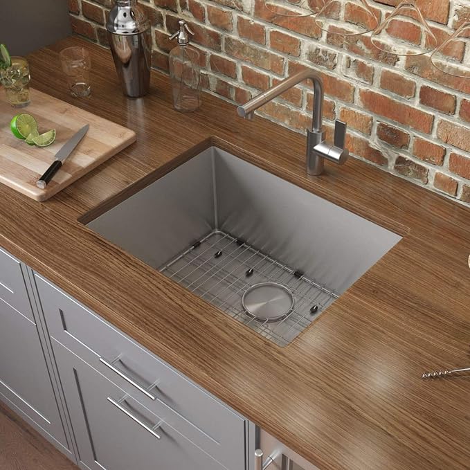 Ruvati 21-inch Undermount Tight Radius 16 Gauge Stainless Steel Bar Prep Kitchen Sink Single Bowl - RVH7121