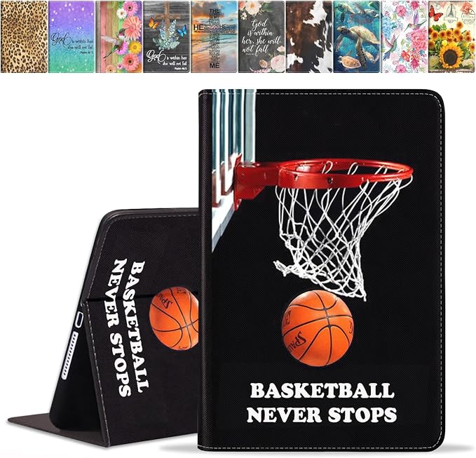Case for iPad (A16) 11th Generation 11 Inch 2025 iPad 10th Generation 10.9 Inch 2022 Premium PU Leather Stand Folio Cover with Auto Sleep/Wake American Flag Sunflower and Cow