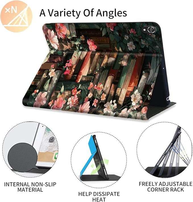 Case for iPad (A16) 11th Generation 11 Inch (2025) for iPad 10th Generation Case 10.9 Inch (2022)Slim Shockproof Shell PU Leather Stand Cover w/Auto Sleep Wake-American Eagle Rebirth of Fire