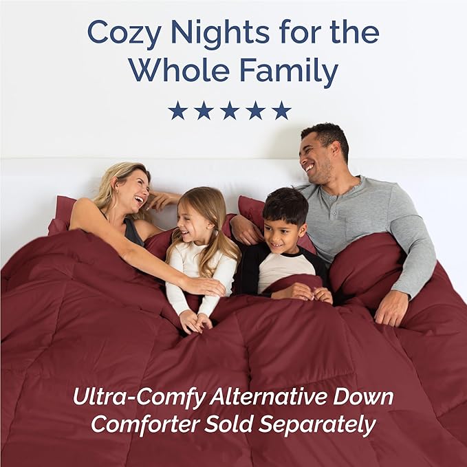 Twin XL Size 3 Piece Sheet Set - Comfy Breathable & Cooling Bed Sheets Set - Hotel Luxury Bedding for Women, Men, Kids, Teens, Boys & Girls - Deep Pockets, Soft and Wrinkle Free - Oeko-Tex - Burgundy