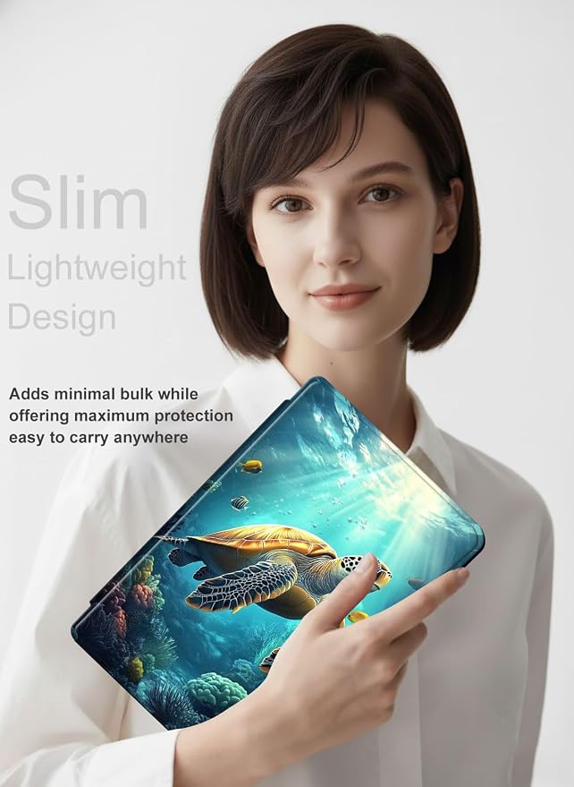for iPad 11th Generation (A16 2025) 11 / iPad 10th Gen 10.9 2022 Case 360° Rotating PU Leather Stand Cover with Auto Sleep/Wake Shockproof TPU Backl Raccoon Perched