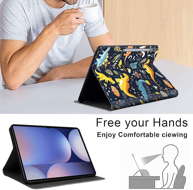 Case for Samsung Galaxy Tab A11 Plus 2026 &amp Galaxy Tab A9+ 11 Slim Smart Stand Cover with Auto Wake/Sleep Shockproof Protective Shell for Work &amp School Astronaut
