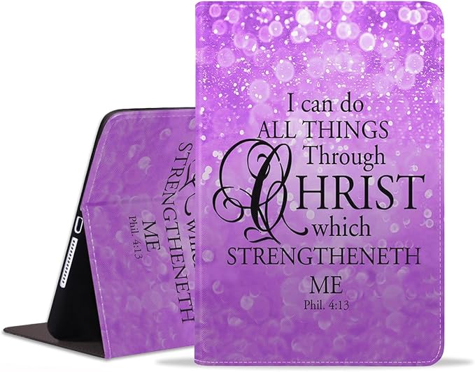 for iPad mini 1 2 3 4 5 Case Stay Positive Work Hard and Make It Happen Inspirational Quote Slim Lightweight PU Leather Stand Cover with Auto Wake/Sleep for iPad mini 5th/4th Gen 7.9 Inch