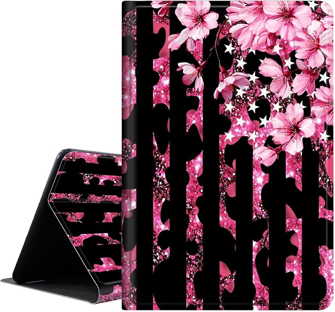 Case for All-New 7 Kindle Paperwhite 12th Gen 2024 &amp Kindle Colorsoft Signature EditionPU Leather Cover with Auto Sleep Wake FeatureAmerican Flag Eagle