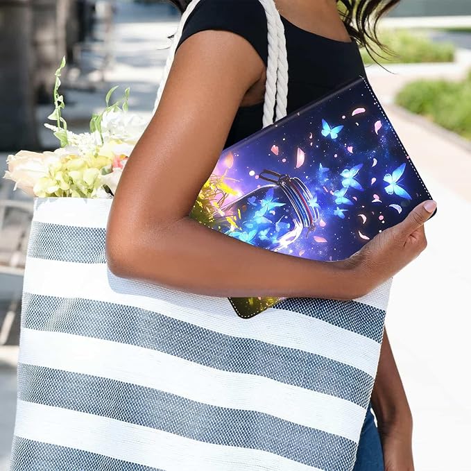 Case for iPad (A16) 11th Generation 11 Inch (2025) iPad 10th Generation 10.9 Inch (2022)，Slim Fit Foldable Standing Cover Case with Auto Sleep/Wake Retro Moth