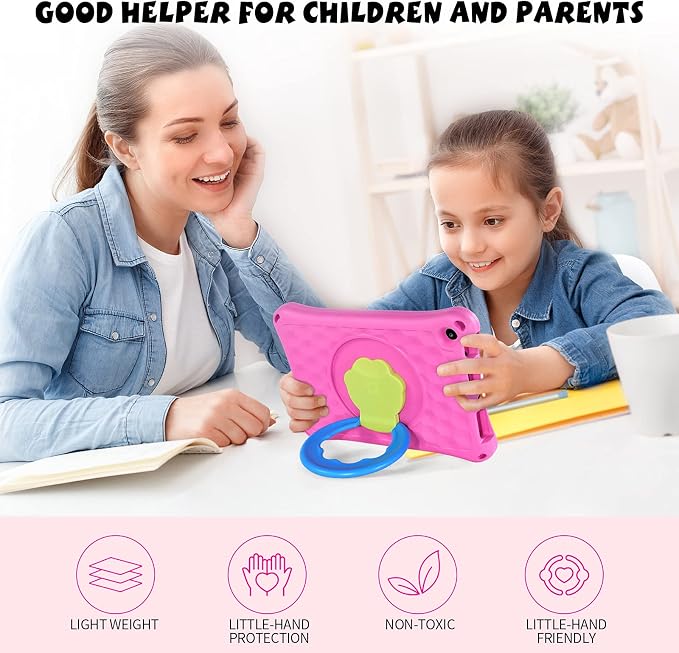 All-New Fire HD 10 Tablet Case for Kids(2023 Release)Incompatible with iPad SamsungLight Weight Shock Proof Handle Friendly 360 Rotating Grip Stand Kid-Proof Case (Green)
