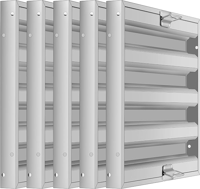 Hood Filters 19.5W x 24.5H Inch, 430 Stainless Steel, Commercial Kitchen Range