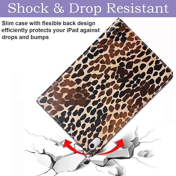 Case for iPad (A16) 11th Generation 11 Inch 2025 / iPad 10th Generation 10.9 Inch 2022 Ultra-Thin Multi-Angle Protective Cover with Auto Sleep/Wake A Dark Horse