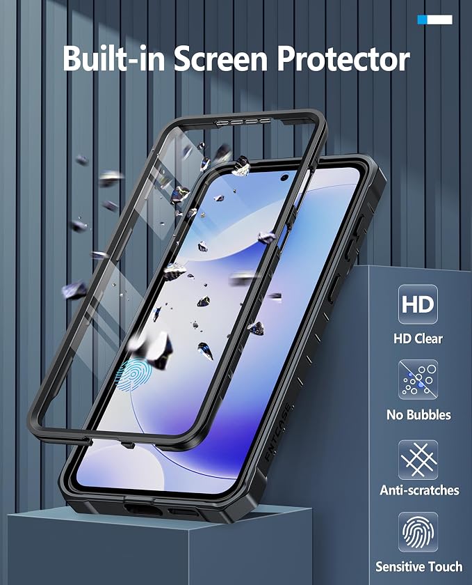 FNTCASE for 11 Pro XL Case Rugged Kickstand 2 Front Frames Black | Built-in Screen Protector 20FT Military-Grade Drop Protection Rugged Heavy Duty Shockproof Full Body Protective Cover