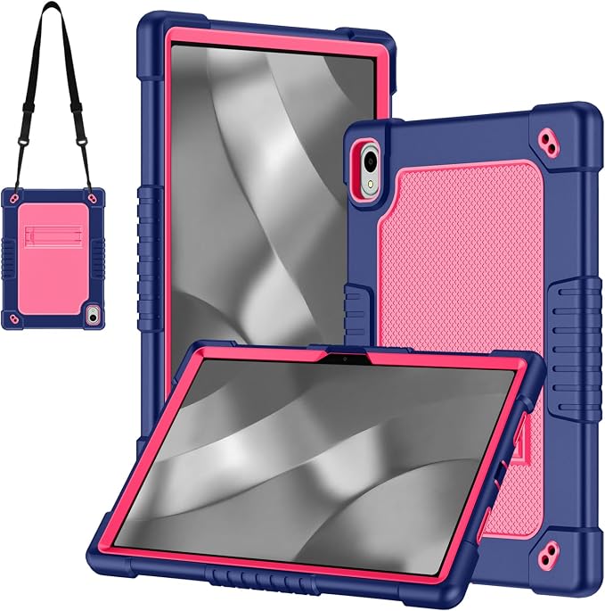 Onn 11 Tablet Pro 2024 Model CaseHeavy Duty Protective Case with Kickstand Shoulder Strap Shell Case for Walmart Onn Tablet Pro 11 inch 2024 Model: 100146660 (Black)
