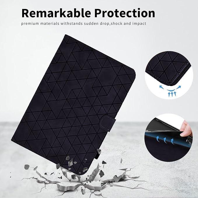 Case for iPad mini 5 2019/Mini 4 2015 (5th/4th Generation 7.9 inch) Multi-Angle Viewing PU Leather Folio Case with Magnetic Clasp for iPad mini 3/2/1 Auto Wake/Sleep Smart Tablet Cover Black