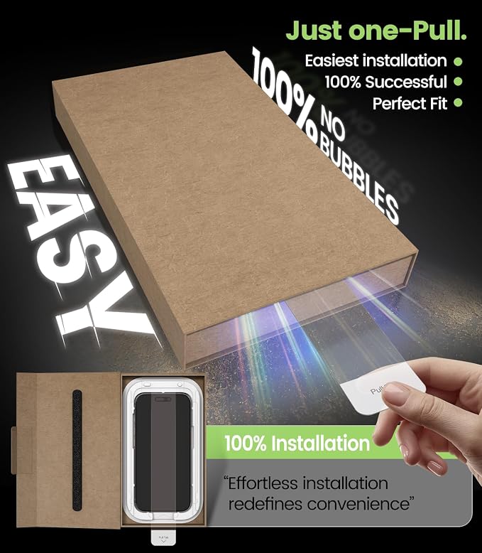PandaShield 2-Pack Screen Protector for iPhone 14 Pro Max Ultra-Thin 6H PET Film [Not Glass] Anti-Blue Light Easy Installation via Auto-Alignment Tray Bubble-FreeAnti-Scratch