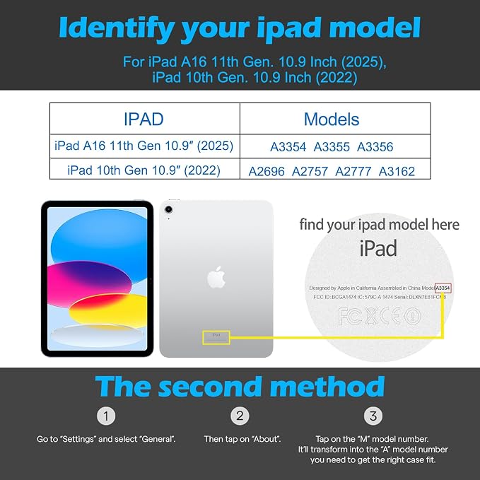 Case for 10.2-inch iPad 7th/8th/9th Gen (2019-2021 | Microfiber Leather ，Shockproof Smart Cover | Adjustable Stand | Auto Wake/Sleep | Multiple View Angles | Black