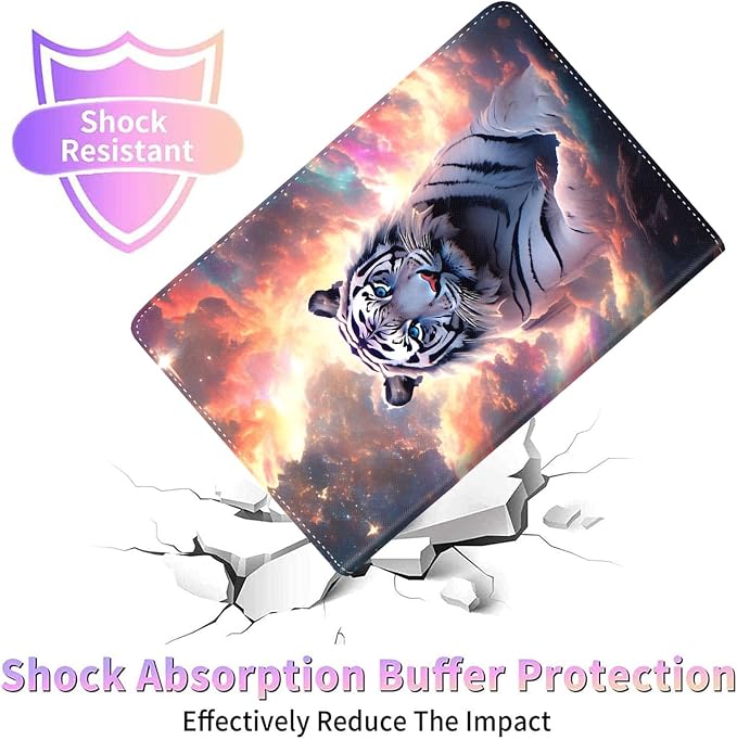 Case for New iPad (A16) 11th Generation 11 Inch 2025for iPad 10th Generation 2022 10.9 Inch Multi-Angle Stand Smart Cover Shockproof with Auto Wake/Sleep Baby Dragon