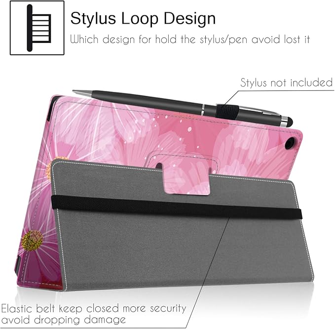 Folio Case for 10.1 Inch Previous Fire HD 10 Tablet | Famavala Stand Cover for [7th/9th Generation 2017/2019 Released] (BlueSky)