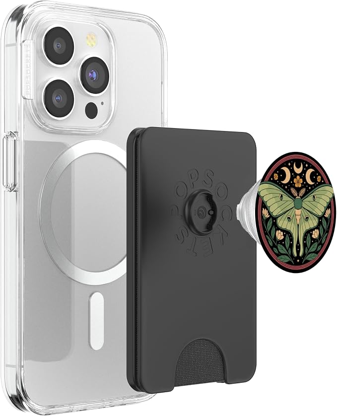 Luna Moth Lover Entomology Bug Flying Insect PopSockets PopWallet for MagSafe