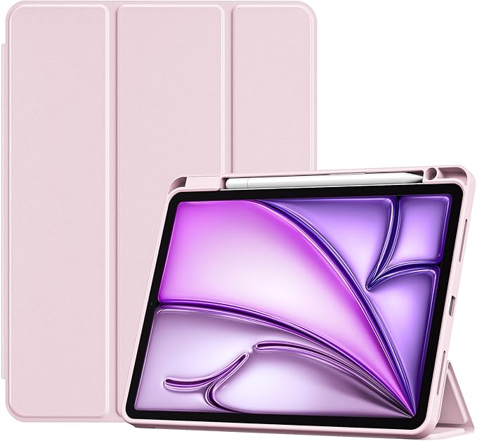 ProCase Smart Case for iPad Air 11-inch M4/M3/M2 &amp Air 10.9 5th/4th Gen | Hard Back Cover with Auto Sleep/Wake Slim Lightweight Case for iPad Air 11 2026/25/24 &amp 10.9 2022/2020-Aqua