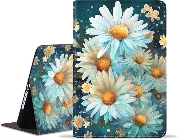 Case for Samsung Galaxy Tab S10 Plus 2024/ S9 Plus/ S9 FE Plus 5G 12.4 Inch 2023 Slim PU Leather Stand Folio Cover with Auto Wake Sleep Abstract Paint Dogs