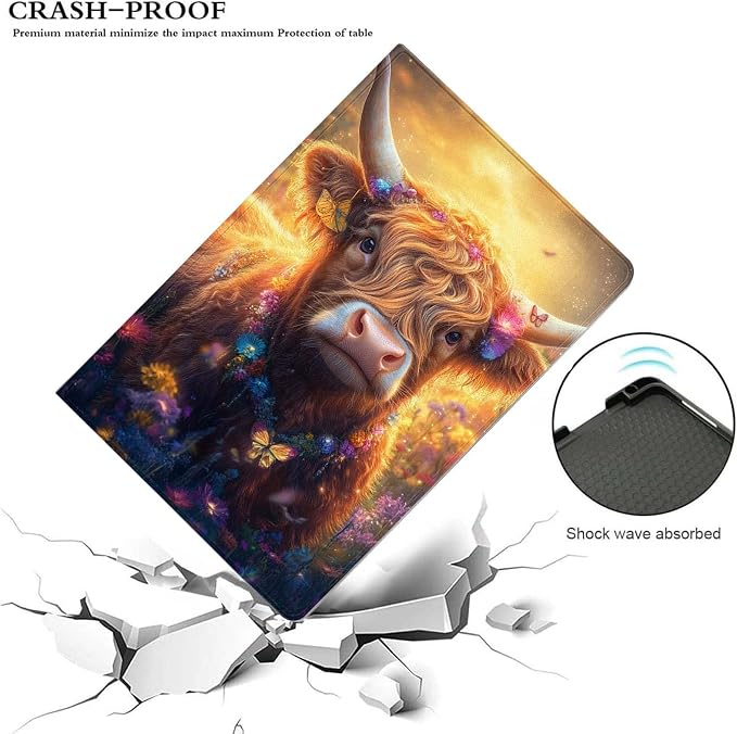 Case for iPad 9th/8th/7th Generation (2021/2020/2019) 10.2-inchSlim PU Leather Cover Adjustable Stand Auto Wake/SleepAurora Over Mountains