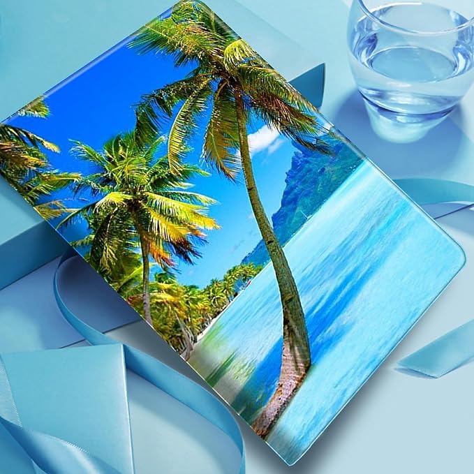 Case for Amazon Fire 7 Tablet 2019/2017 Release 9th/7th Generation PU Leather Smart Protective Cover with Auto Sleep/Wake for Fire 7 2019Beautiful Sunset