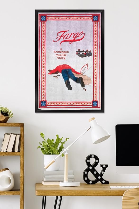 Fargo (1996) - One Sheet Wall Poster, 34L" x 22.4W", Black Framed Version