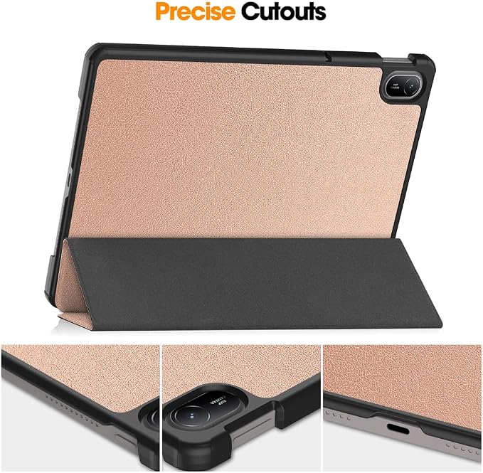 Kepuch Custer Case Compatible for Huawei MatePad SE 11 2024Ultra-Thin PU-Leather Hard Shell Cover - Black