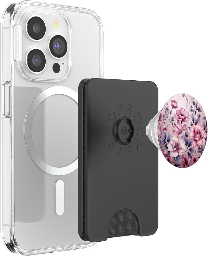 Vintage Pink Wildflower Flower Lover Tropical Garden PopSockets PopGrip for MagSafe