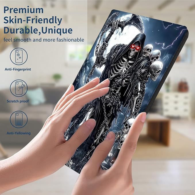 Slim Case for Amazon Kindle Fire Max 11 Case (13th Generation 2023 Release) 11 PU Leather Folio Stand Adjustable Smart Cover with Auto Wake/Sleep for Kindle Fire 11 TabletArt Black Cat Tree