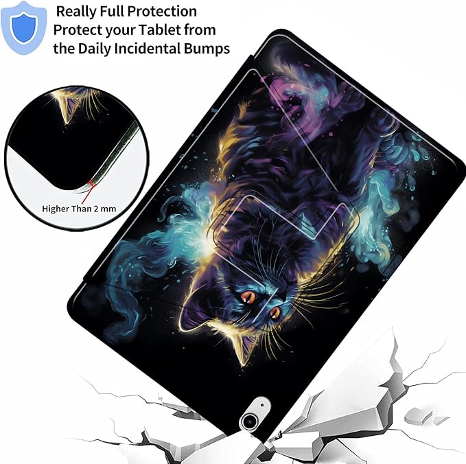 for iPad 9th Generation Case (2021)/8th Gen (2020)/ 7th Gen (2019) 10.2 Inch-360 Degree Rotating Multi-Angle Viewing Protective Cover with Auto Sleep/Wake-Art Mandala Flower