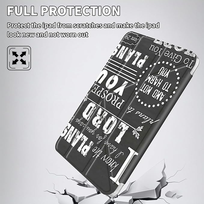 for iPad 10.2 &amp 10.5/iPad 9th/8th/7th Generation 10.2 2021 2020 2019 Case Mutil Angles Folding Y-Shaped Stand Cover with Pencil Holder Auto Wake/SleepAmerican Flag and Cow