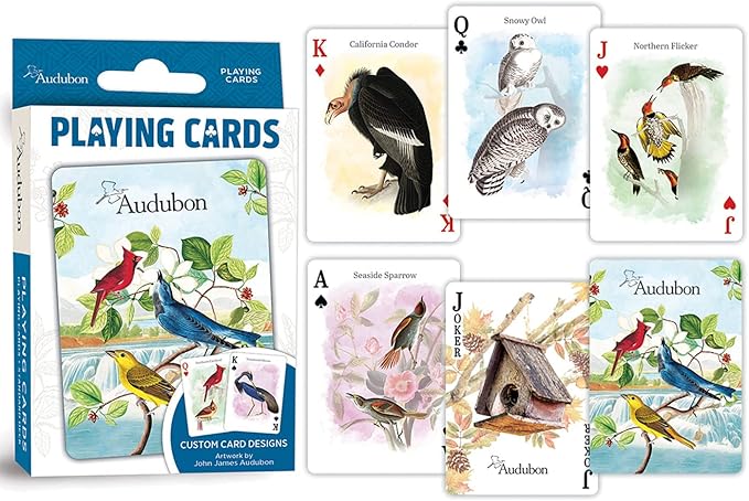MasterPieces Officially Licensed Audubon Playing Cards - 54 Card Deck for Adults