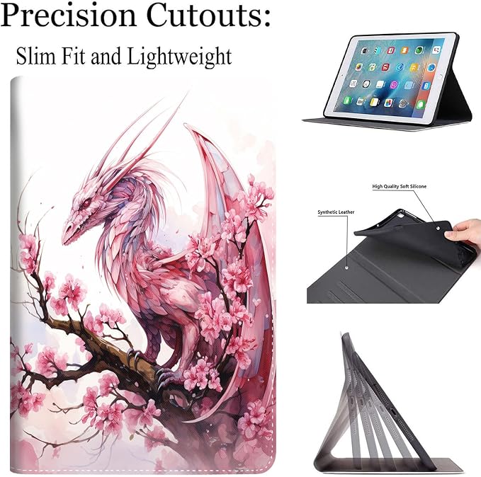 Case for Samsung Galaxy Tab S10 FE Plus 5G Multi-Angle Stand Smart Cover Shockproof with Auto Wake/Sleep for Galaxy Tab S10 FE+ 13.1 Inch (SM-X620/SM-X626B) 2025 Magic Mushrooms Fungus