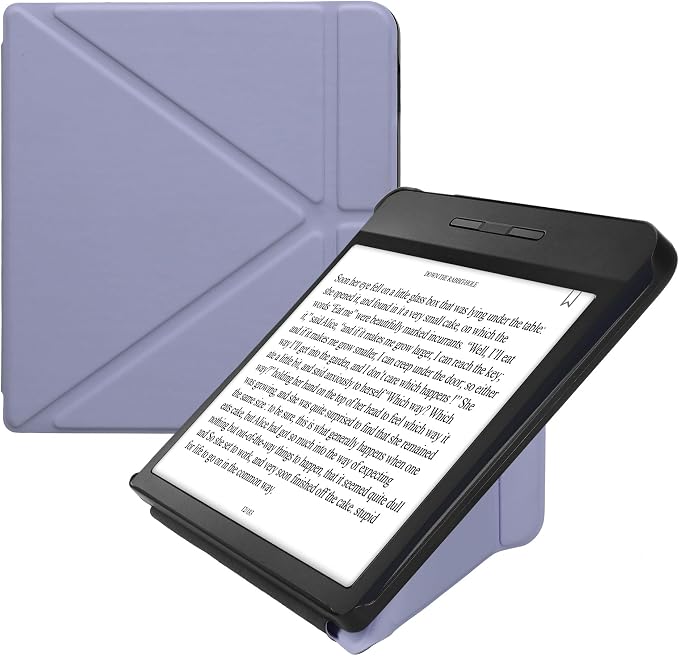 kwmobile Cover for Kobo Libra H2O Case - Slim PU Leather eReader Cover with Stand and auto Sleep funktion - Dark Blue