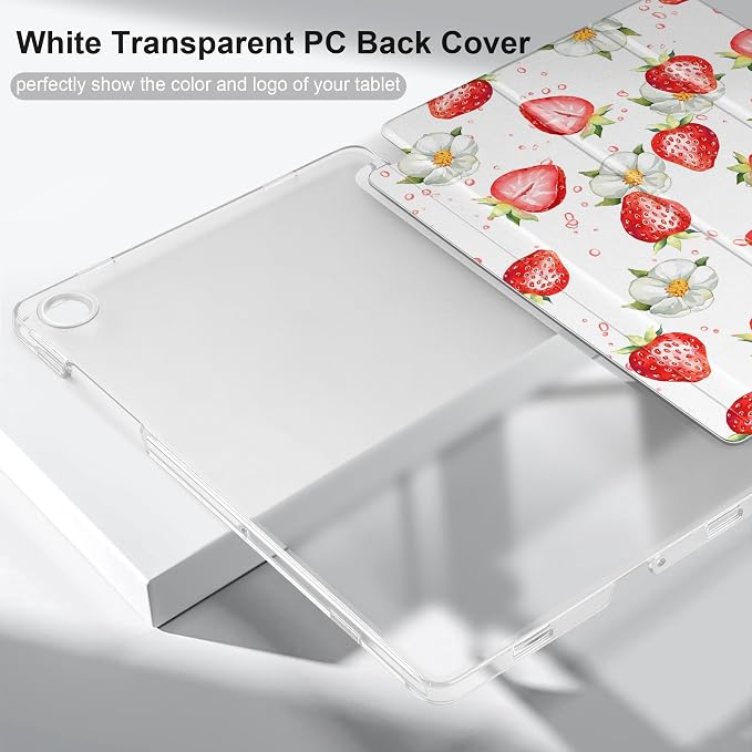 Case for Samsung Galaxy Tab A11 Plus A11+ 11 inch (2025/2026) &amp Tab A9 Plus A9+ 11 inch (2024/2023) Slim Smart Stand Cover with Translucent Hard Back Auto Wake/Sleep - Bear with Bows