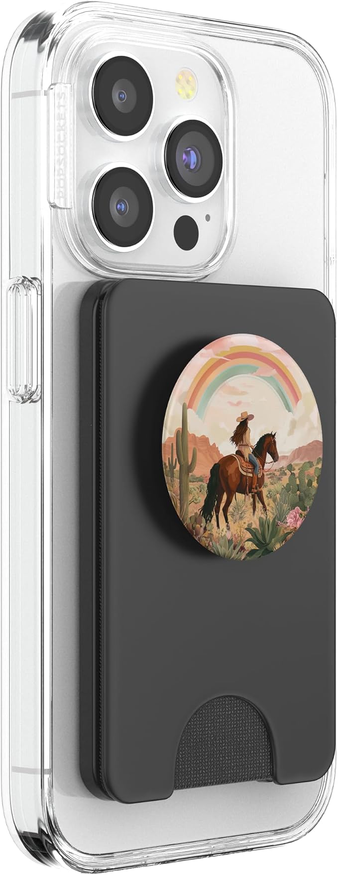 Aesthetic Western Cowgirl Riding Horse Vintage Country Theme PopSockets Adhesive PopGrip