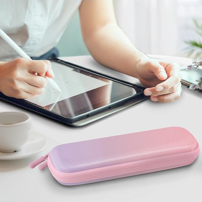 Fintie Holder Case for Apple Pencil Pro, Apple Pencil (USB-C / 1st / 2nd Generation), PU Leather Carrying Bag Sleeve Compatible with Pen, USB Cable, Samsung Stylus, Fantasy Ombre
